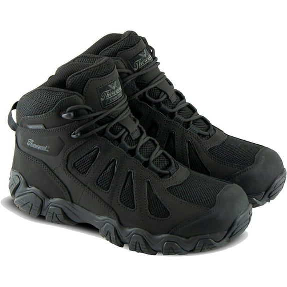 Thorogood 834-6294 Men's Crosstrex Series - BBP Waterproof, Mid Hiker, Black - 9.5 M US