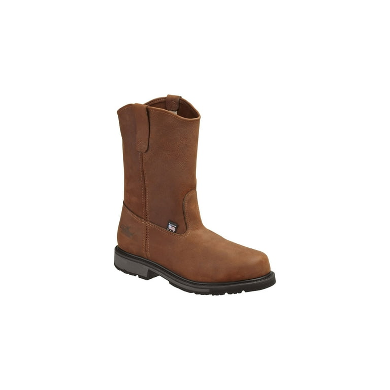 Thorogood Work Boots Mens Wellington Oil Rig Steel Toe Brown 804 4823