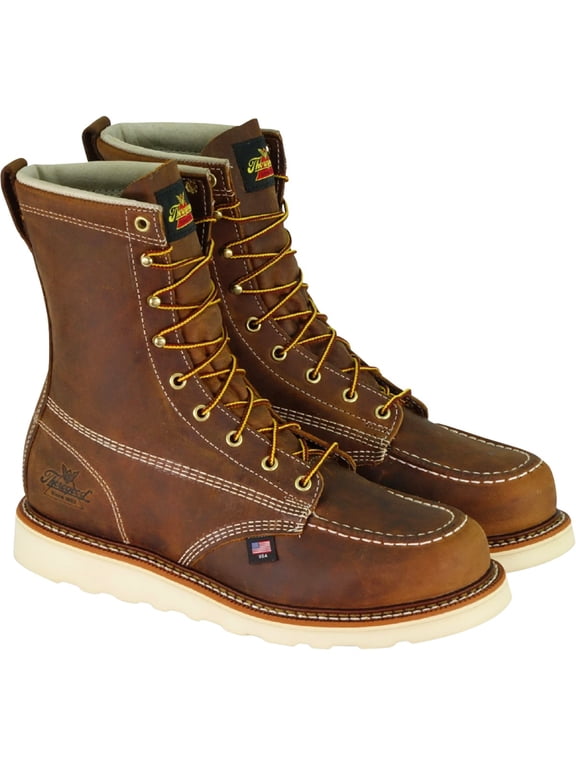 American Heritage 8 Moc Toe Work Men's Boots 814-4178 Crazyhorse