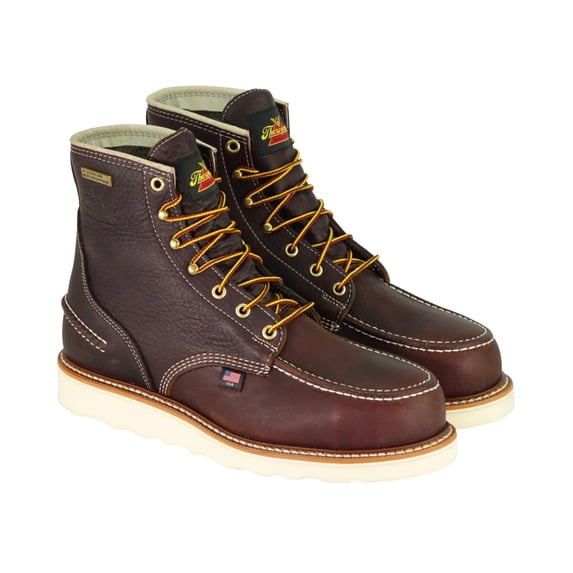 Thorogood Men's 6" American Heritage Made In The Usa Waterproof Work Boot Brown 9 EE US