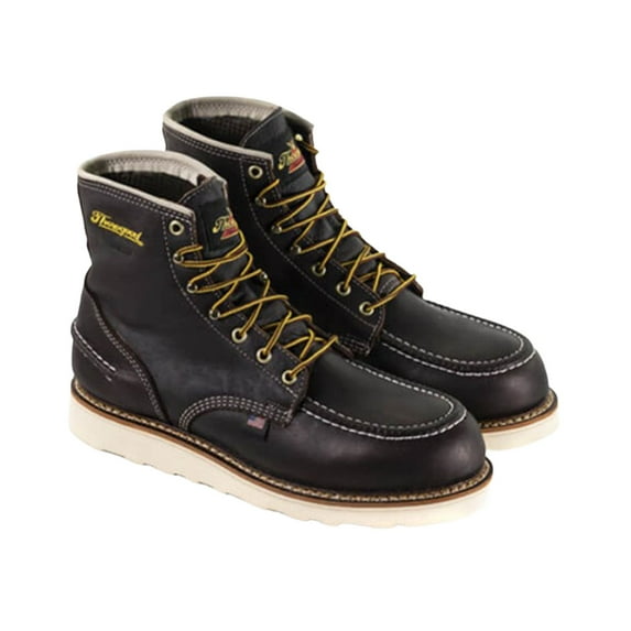 Thorogood Men's 6" Briar Pitstop Waterproof Work Boot Moc Toe Brown 10 EE US