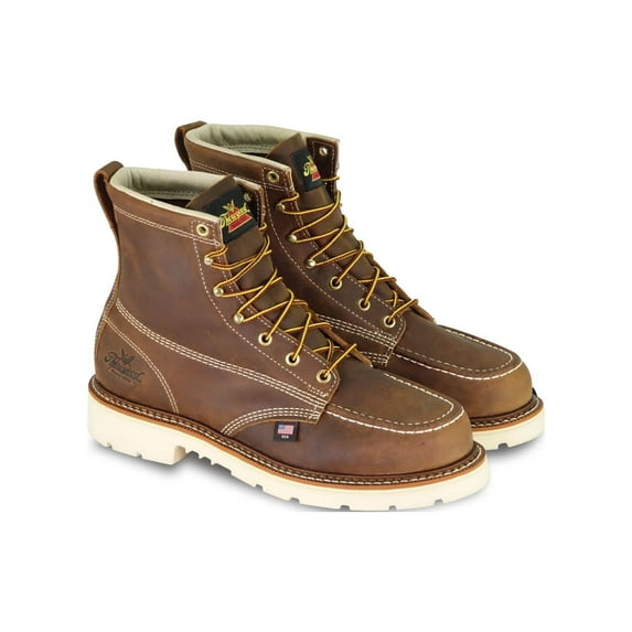 Thorogood Men's American Heritage 804-4375 6" Trail Crazyhorse Moc Steel Toe Boot