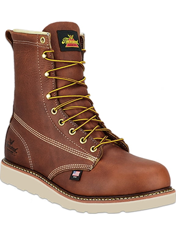 Men's American Heritage 814-4364 8" Tobacco Plain Toe Boot