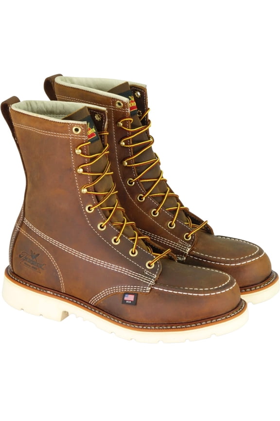 Men's American Heritage Classics 8" Made In The Usa Work Boot Brown 7 D(M) US