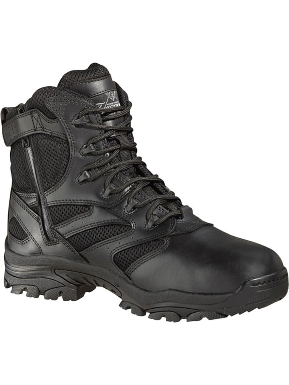 Men's Deuce 6" Waterproof Side Zip Work Boot Soft Toe Black 11.5 EE US