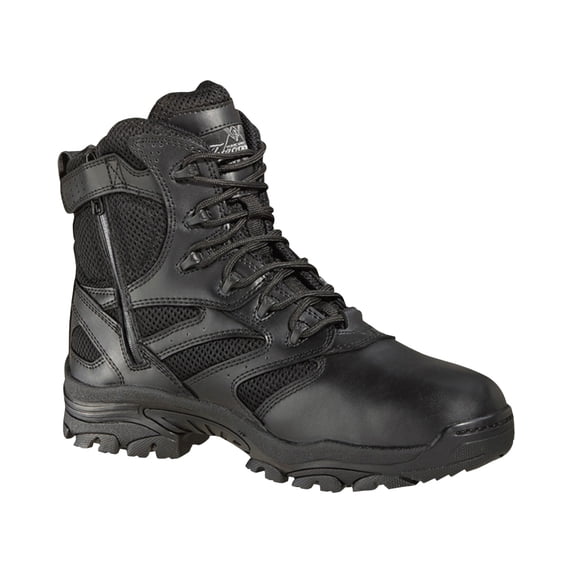 Thorogood Men's Deuce 6" Waterproof Side Zip Work Boot Soft Toe Black 14 D(M) US