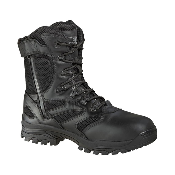 Thorogood Men's Deuce 8" Waterproof Side Zip Work Boot Black 10.5 EE US