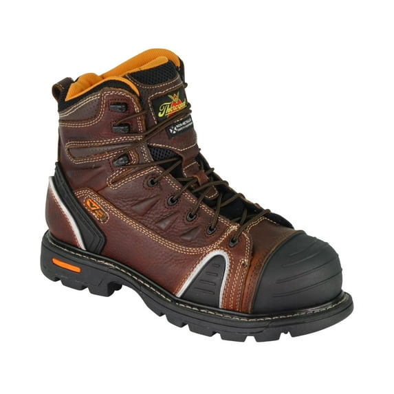 Thorogood Men's Genflex2 6" Lace-To-Toe Work Boot Composite Toe Brown 10.5 EE US