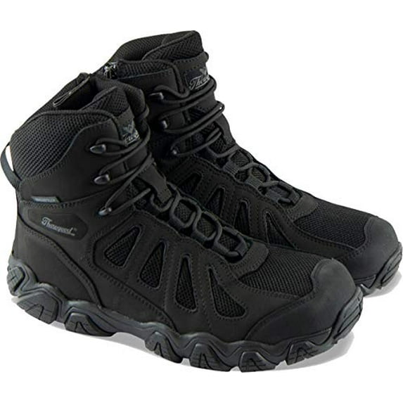 Thorogood 804-6290 Men's Crosstrex Series - 6 inch BBP Waterproof, Black/Grey, 11