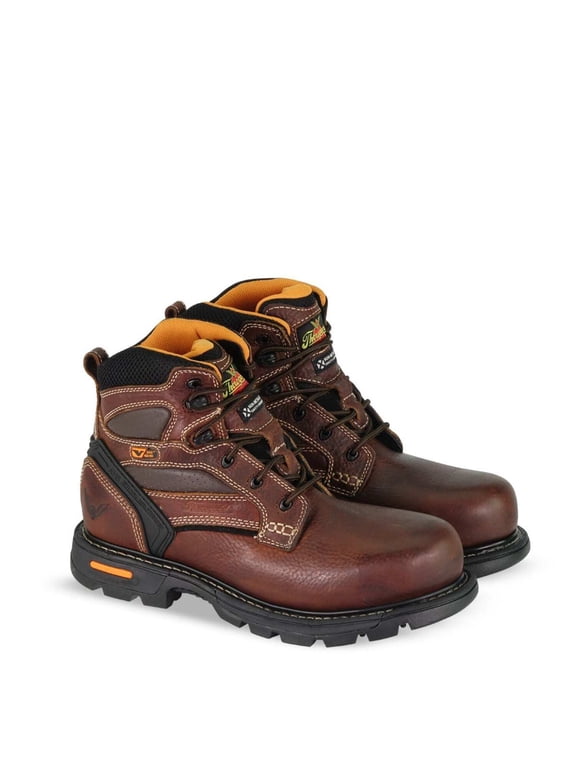 Work Boots Mens Goodyear Welt CT Brown Tumbled 804-4446
