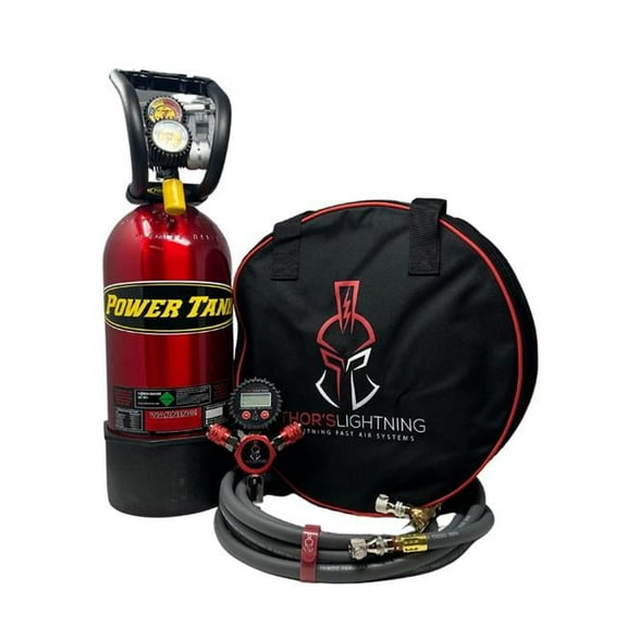 Thors Lightning THR-ULT003RDK Ultimate Setup 6th Generation Ford Bronco Lightning Rapid 4-Tire Air System, Candy Red