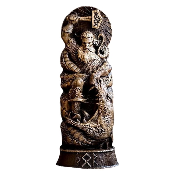 Thors/Loki/Freyja Statue Norses God Statue Scandinavian Pantheons Ornament Home Decors Vikinges Mythology Figurines