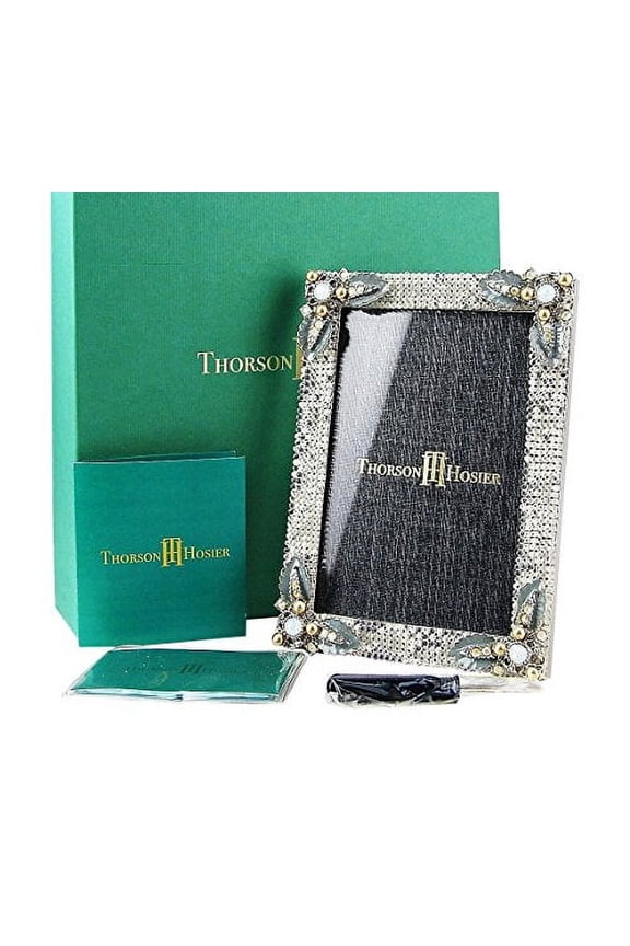 Amazing High Quality Frame; , will fit 4"x 6" photo Swarovski crystals Name: ODIN , Color: OPAL