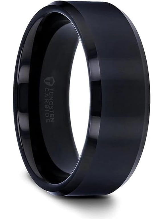 Infinity | Tungsten Rings for Men | Tungsten | Comfort Fi - Ring Size 7.5 - Band Width 12mm