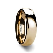 Thorsten ORO 6mm Traditional Domed Gold Plated Tungsten Carbide Wedding Ring
