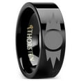 thumbnail image 1 of Thorsten Sith Emblem | Titanium Rings for Men | Lightweight Titanium | Comfort Fit | Star Wars Black Titanium Engraved Ring - 8mm, 1 of 6