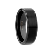Thorsten Vulcan Tungsten Carbide Ring for Men - Comfort - Ring Size 11.5, Band Width 4mm