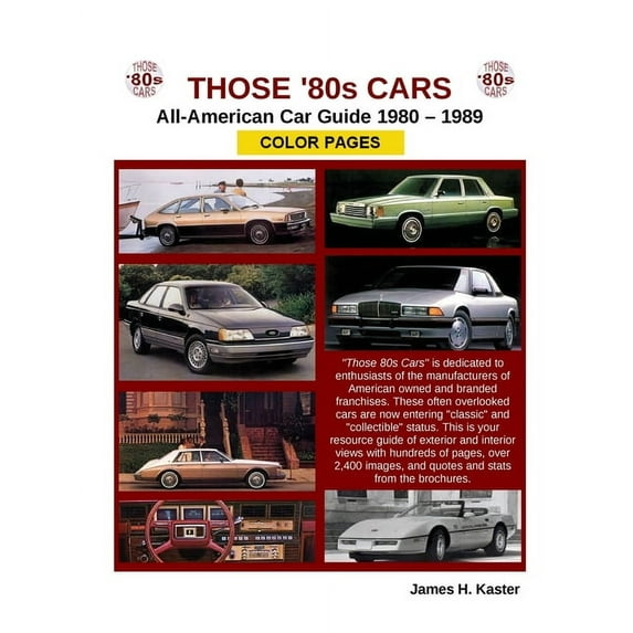 Those 80s Cars - American Catalog - Color Pages (Paperback)