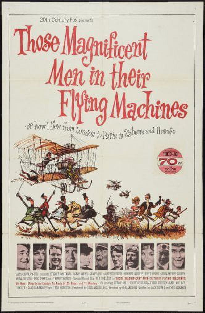 Those Magnificent Men Flying Machines Poster 12x16 Print on Metal Sign ...