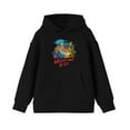 thumbnail image 1 of Those Meddling Kids Scooby Doo Characters Group Youth Boys Black Hoodie-M, 1 of 4