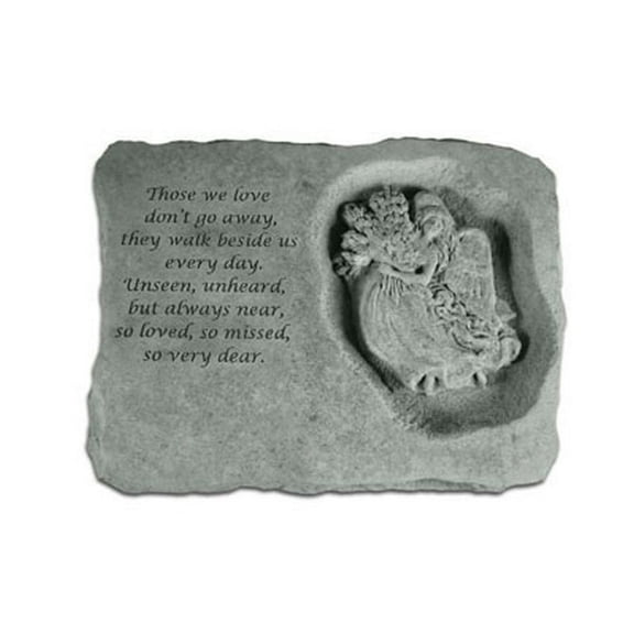 Those We Love Don'T Go Away W/ Angel... Memorial Garden Stone