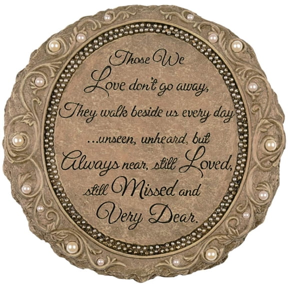 “Those We Love” Hand-Painted 9" Resin Garden Stone – Memorial & Decorative Keepsake