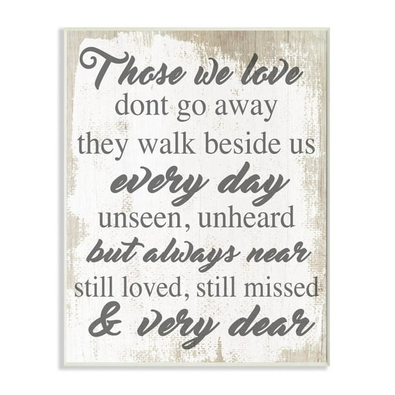 Those We Love Inspirational Family Home Word Design Oversized Wall Plaque Art by Daphne Polselli