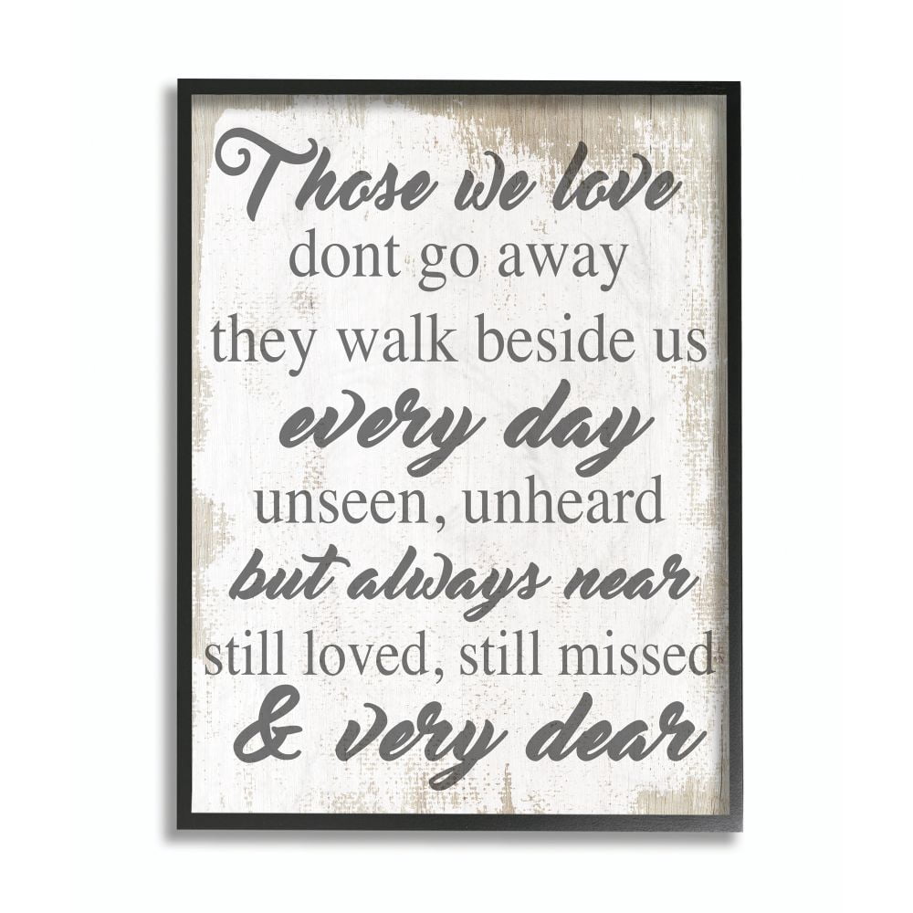Those We Love Inspirational Family Home Word Design XXL Framed Giclee Texturized Art by Daphne Polselli