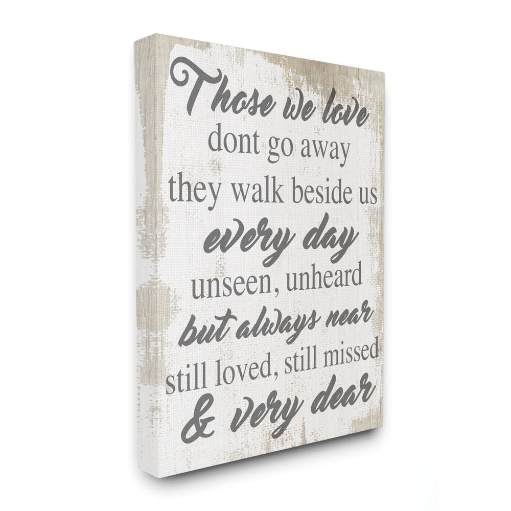 Those We Love Inspirational Family Home Word Design XXL Stretched Canvas Wall Art by Daphne Polselli