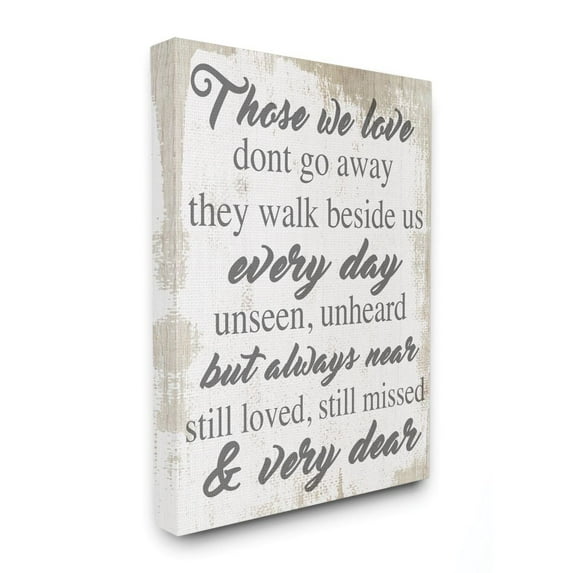 Those We Love Inspirational Family Home Word Design XXL Stretched Canvas Wall Art by Daphne Polselli