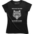 thumbnail image 1 of Those Who Act Like Sheep Will Be Eaten By Wolves Women's Gift T-Shirt, 1 of 4