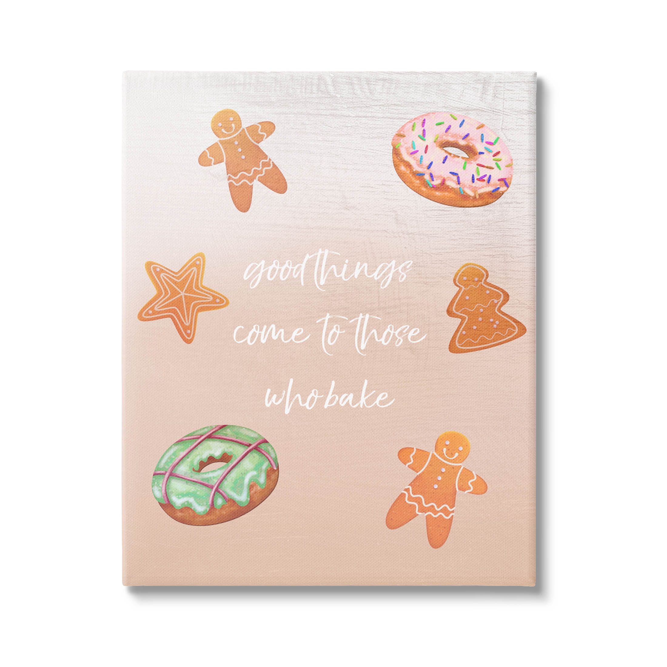 Those Who Bake Holiday Cookies Holiday Graphic Art Gallery Wrapped Canvas Print Wall Art