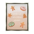 thumbnail image 1 of Those Who Bake Holiday Cookies Holiday Graphic Art Luster Gray Framed Art Print Wall Art, 1 of 6