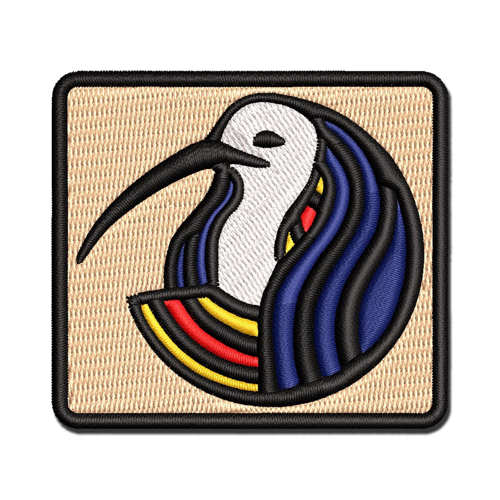Thoth Head Egyptian God of Knowledge Applique Multi-Color Embroidered ...