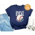 thumbnail image 1 of Thou Shall Not Steal Baseball Shirt: Baseball Gift Sweatshirt All Size S-5XL, 1 of 5