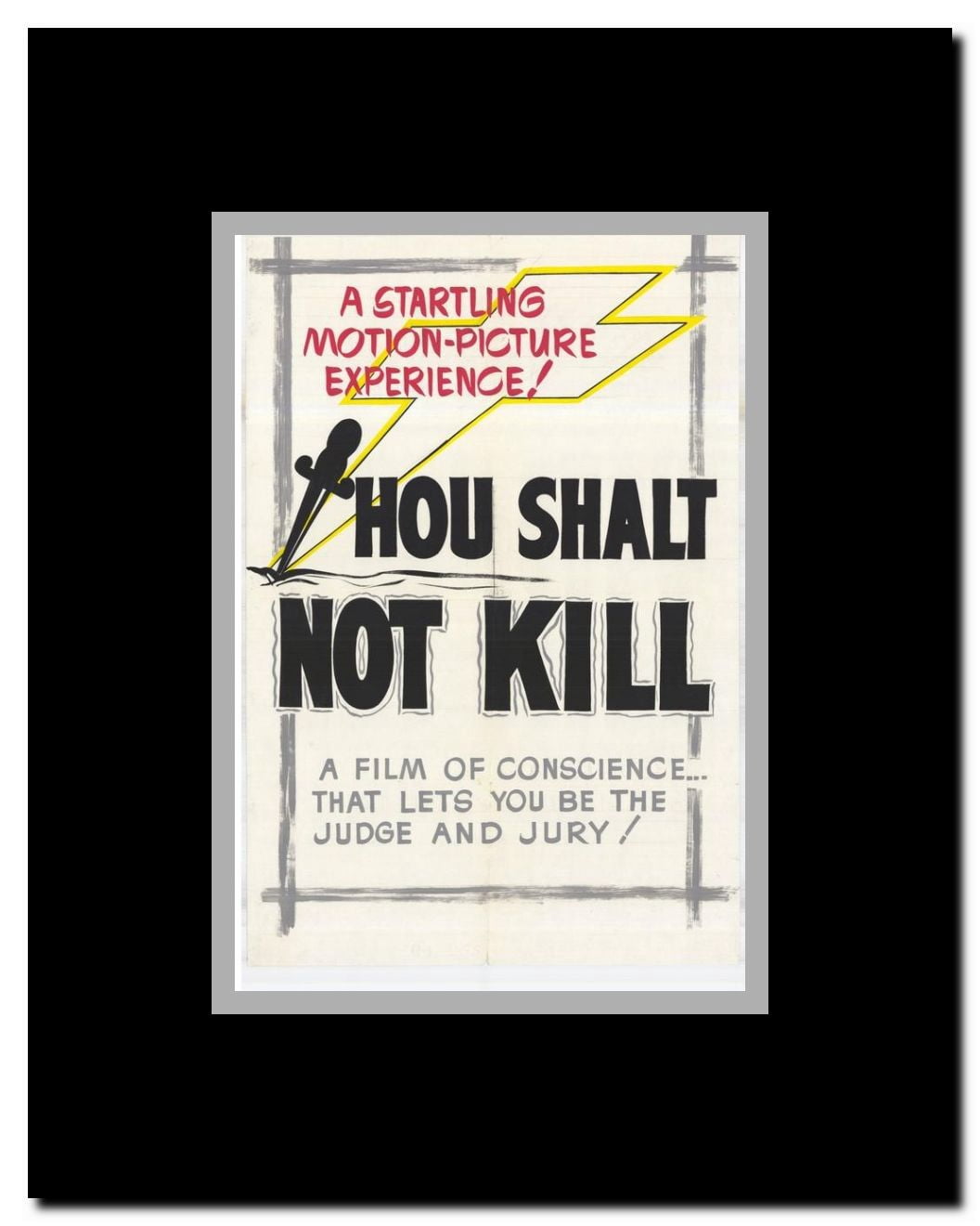 Thou Shalt Not Commit Kill Framed Movie Poster