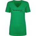 thumbnail image 1 of Thou Shalt Not Try Me-Mood 24:7 Womens V-Neck T-Shirt, 1 of 2