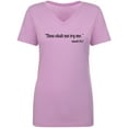 thumbnail image 1 of Thou Shalt Not Try Me-Mood 24:7 Womens V-Neck T-Shirt, 1 of 3