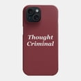 thumbnail image 1 of Thought Criminal Protective Cover for iPhone 11–17 Pro Max Dystopian Graphic, 1 of 2
