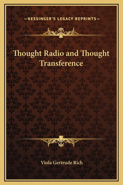Thought Radio and Thought Transference (Hardcover)