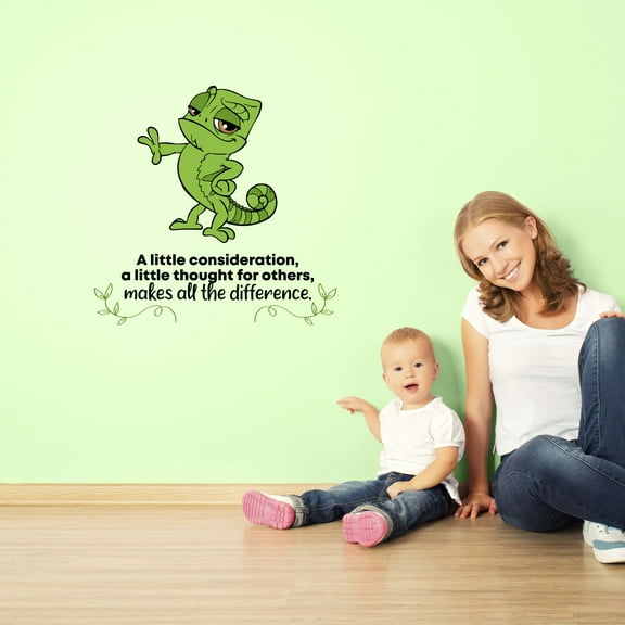 Thought Tangled Pascal Life Quote Cartoon Quotes Decors Wall Sticker Art Design Decal for Girls Boys Kids Room Bedroom Nursery Kindergarten Home Decor Stickers Wall Art Vinyl Decoration (10x8 inch)