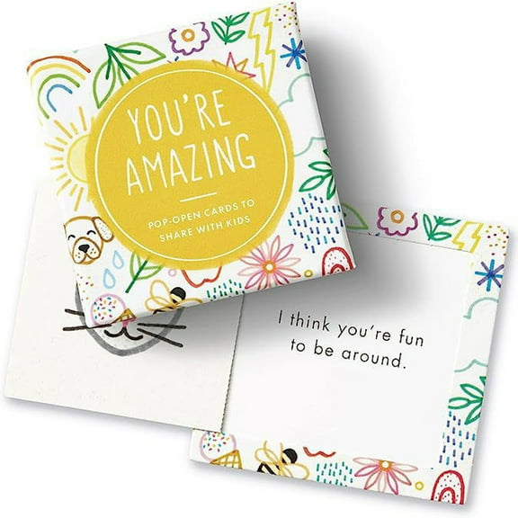ThoughtFulls for Kids — You're Incredible — 30 Pop-Open Cards to Share with Kids, Each with a Different Inspiring Message Inside