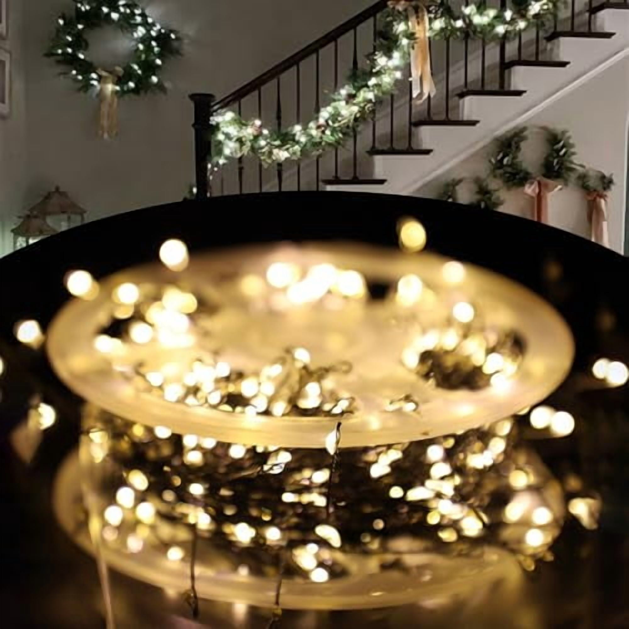 Thoughtaidea LED Copper Wire Firecracker Light String, Cluster Twinkle ...