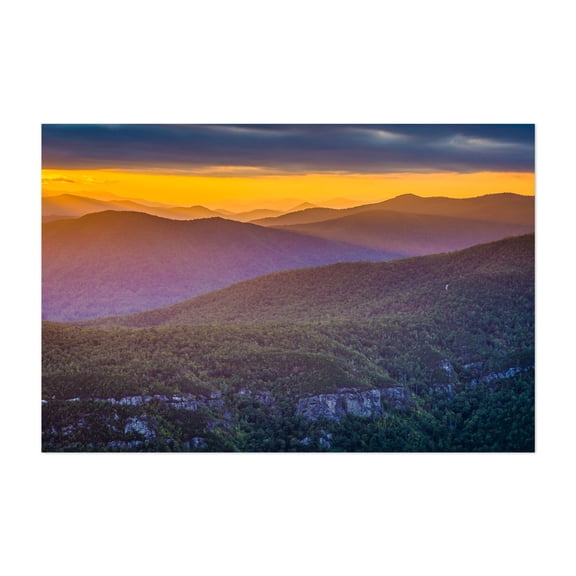 Thoughtful 05 - North Carolina Photography Landscape Mountain Nature Sunset Scenic Forest Autumn Unframed Wall Art Print 4 x 6 inches