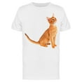 thumbnail image 1 of Thoughtful Abyssinian Cat T-Shirt Men -Image by Shutterstock Men T-Shirt, Male Medium, 1 of 2