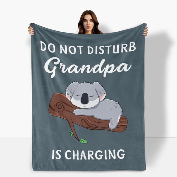 Thoughtful Gift Fleece Blanket For Elderly Relaxation Wishes Branch Design Blue Theme Sofa Bed Travel Camping Polyester Throw Shipped From USA Soft Warm Comfortable Flannel Blanket Gift
