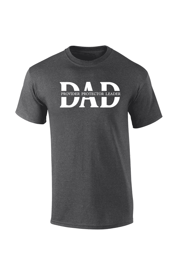 Heather Grey - Provider Protector Leader Father's Day Tee - Small