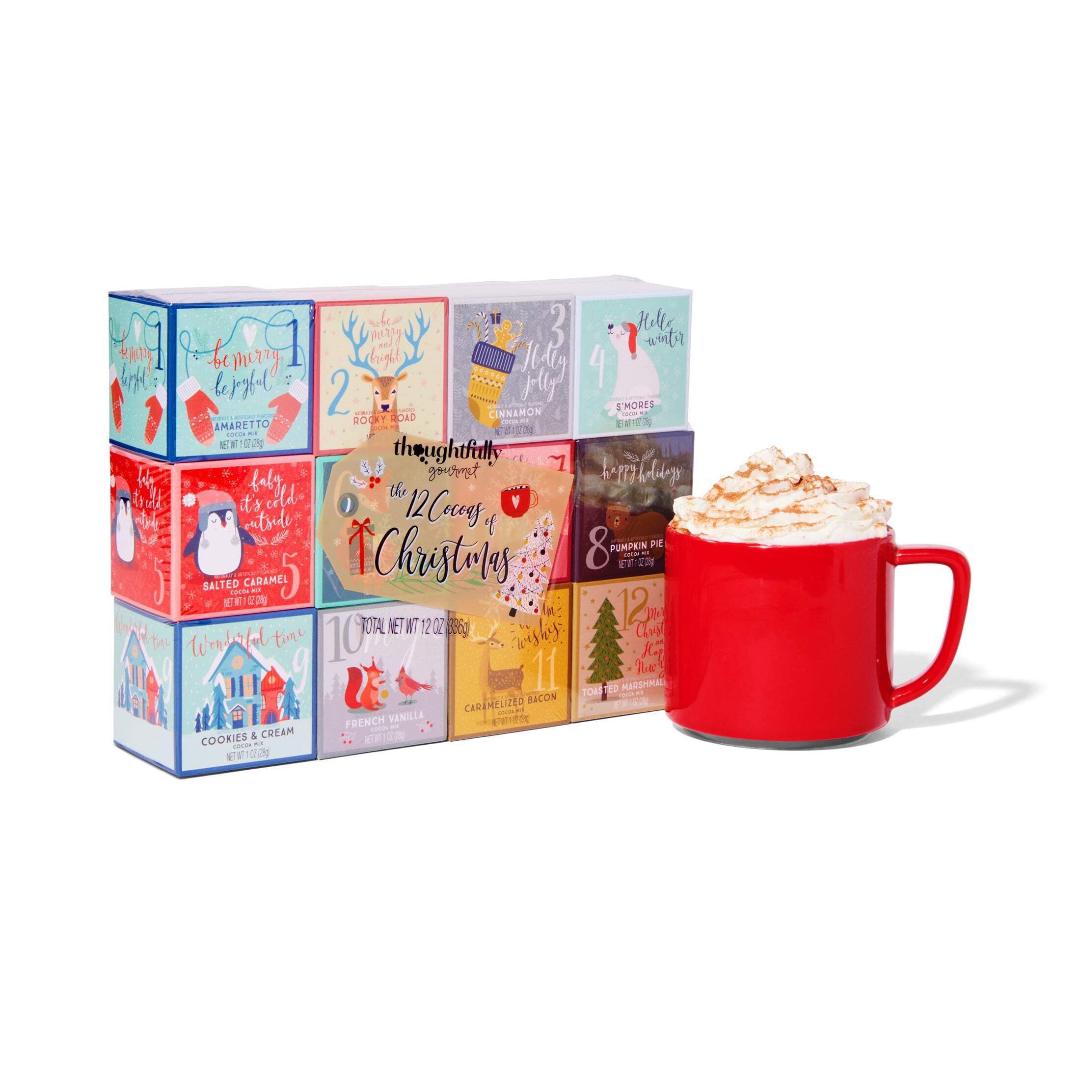 クリスマス特別セール！Enoch  ポットセット Thoughtfully Gourmet, 12 Days of Christmas Hot Chocolate Holiday