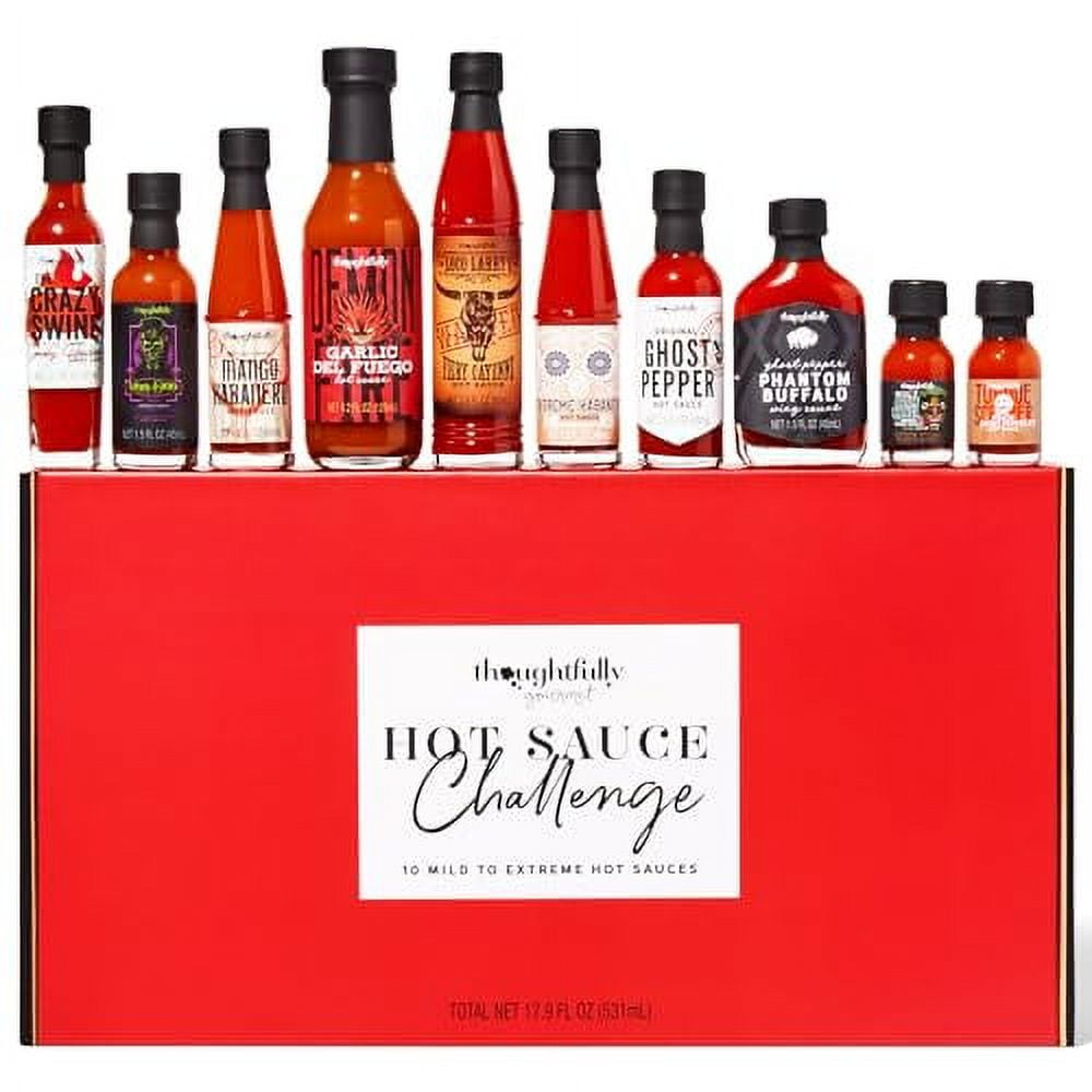 Thoughtfully Gourmet, Hot Sauce .. Challenge Gift Set, Includes