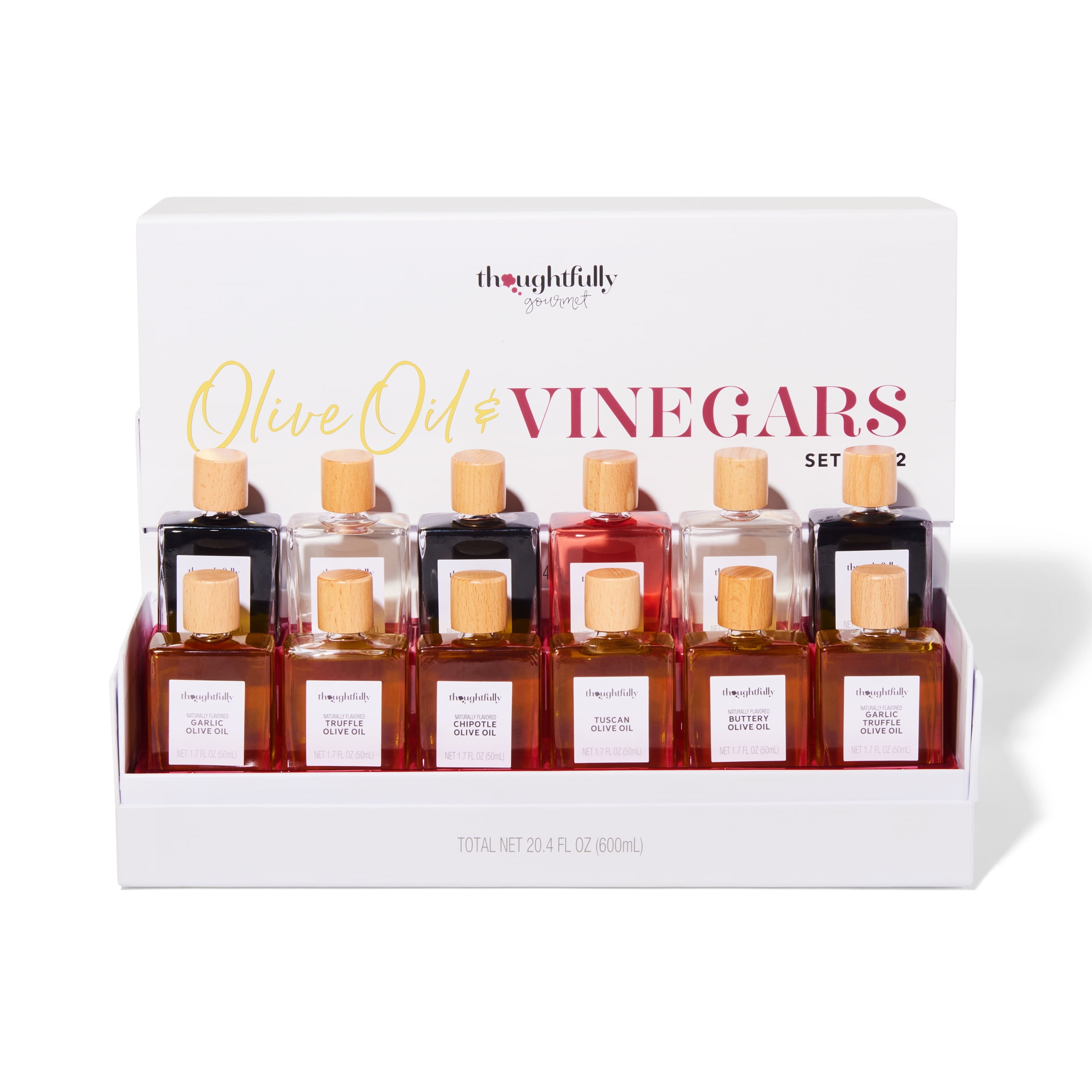 Thoughtfully Gourmet, Olive Oil and Vinegar Gift Set, Set of 12